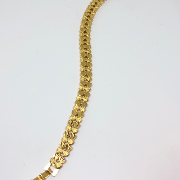 925/24k Heart Link Bracelet - Picture 2 of 7